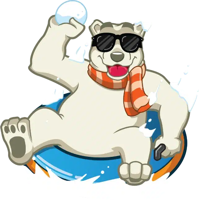Pigeon-Forge-Snow-Bear-Indoor-Tubing-Illustration